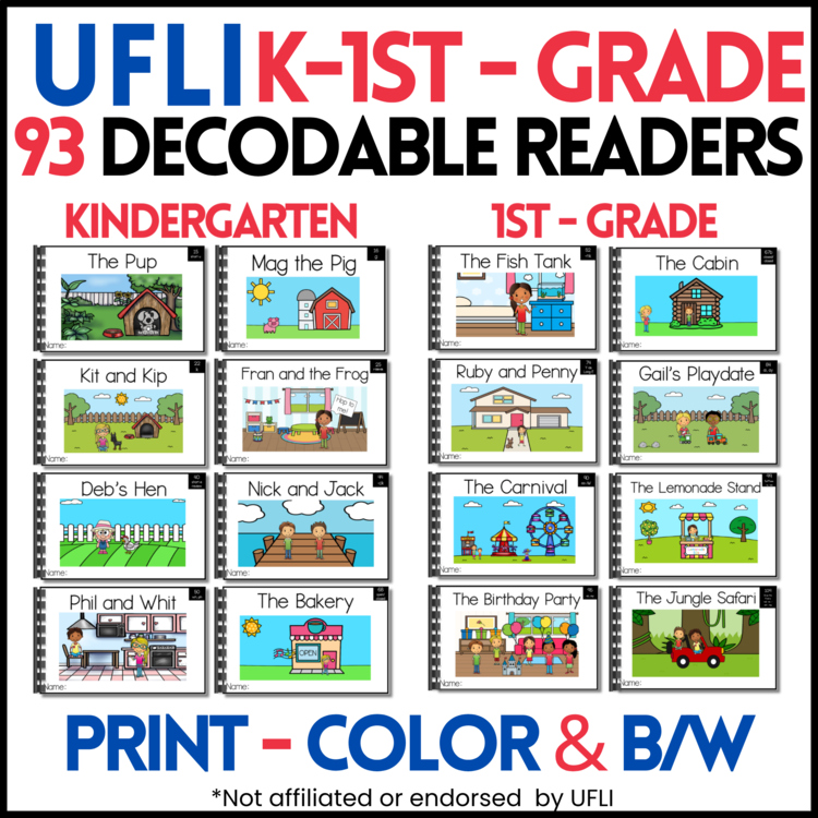 Decodable Books | Kindergarten & 1st Grade | UFLI Scope & Sequence