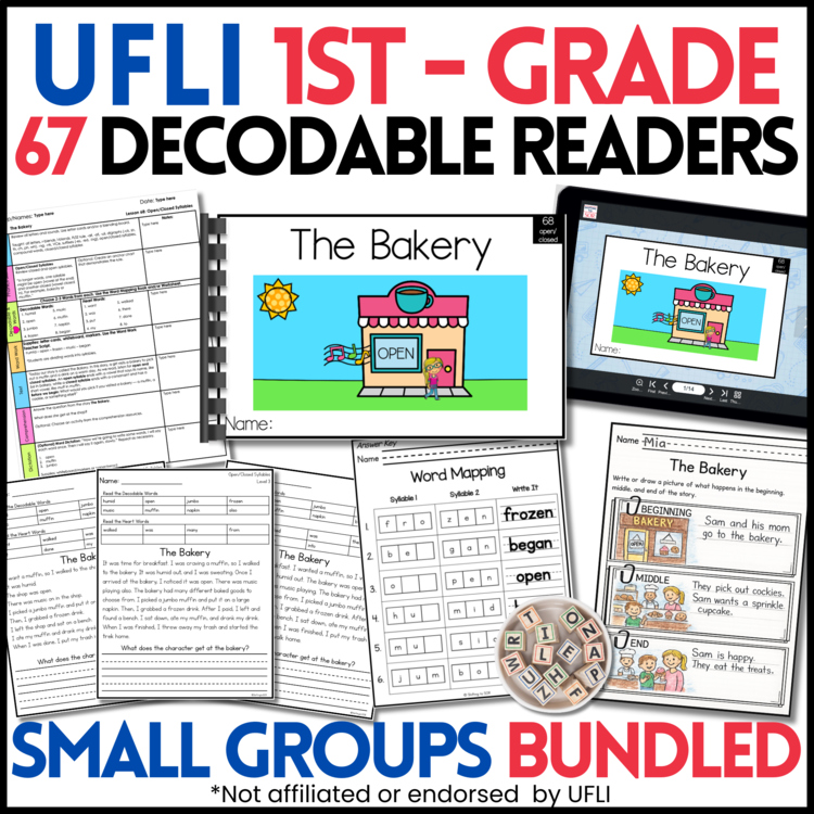 1st Grade Decodable Readers - Small Group Activities - UFLI Scope & Sequence