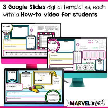 Place Value Review - Decimals and Whole Numbers -Print and Digital Google Slides, image 2