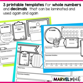 Place Value Review - Decimals and Whole Numbers -Print and Digital Google Slides, image 3
