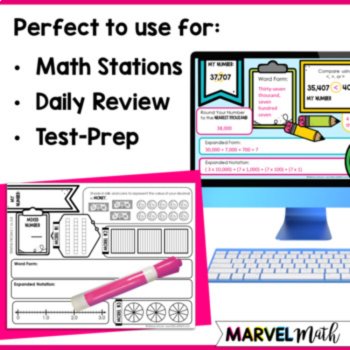 Place Value Review - Decimals and Whole Numbers -Print and Digital Google Slides, image 4