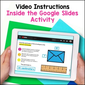Finding the Perimeter of Rectangles with a Ruler - Digital Ruler Perimeter, image 2