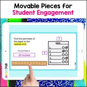 Finding the Perimeter of Rectangles with a Ruler - Digital Ruler Perimeter, image 4