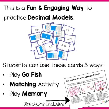 Place Value Game: Decimal Place Value Model Cards, image 3