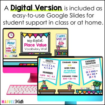 Place Value Vocabulary Bunting 4th Grade by Marvel Math, image 4