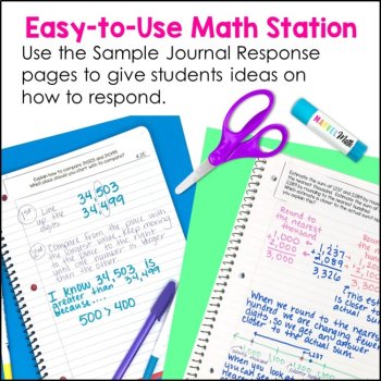 4th Grade Place Value TEKS Journal Prompts, image 4