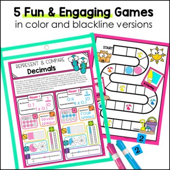 Place Value No Prep Games - 4th Grade TEKS - Fun Math Station Games, image 2