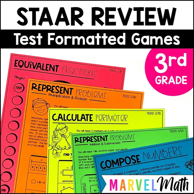3rd Grade Math STAAR Review - Math Test Prep Games