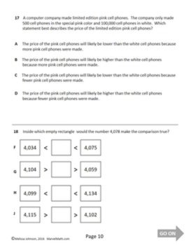 3rd Grade Practice Math STAAR Test by Marvel Math, image 2