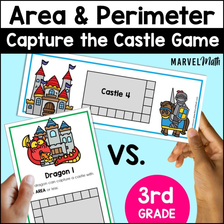 Area and Perimeter Game - Capture the Castle Area and Perimeter Activities