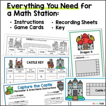 Area and Perimeter Game - Capture the Castle Area and Perimeter Activities, image 3