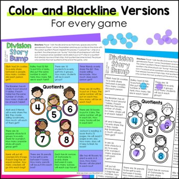No Prep Multiplication Games & Division Games for Math Stations, image 4