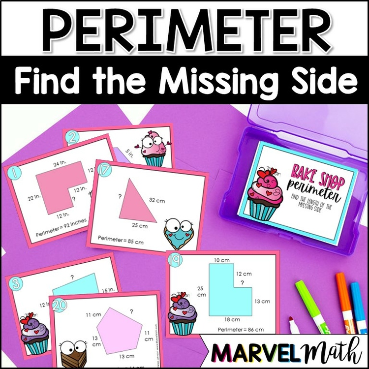 Find the Missing Side Perimeter Problems   3.MD.8   TEKS 3.7B