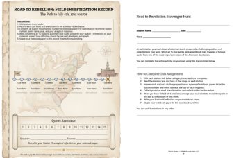 Path to July 4th Declaration of Independence Scavenger Hunt simulation, image 3