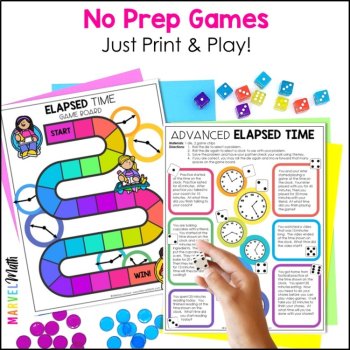 Area and Perimeter Game, Elapsed Time Games, Capacity and Weight Games - No Prep, image 2