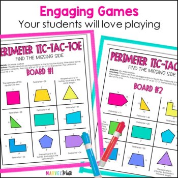 Area and Perimeter Game, Elapsed Time Games, Capacity and Weight Games - No Prep, image 4