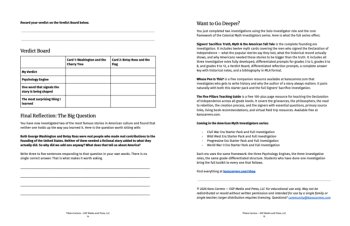 American Myth Investigators: George Washington & Betsy Ross Tall Tales Analysis, image 3