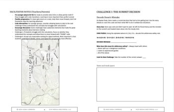 Survival Escape Room + Project-Based Novel Study for Lost on a Mountain in Maine, image 4