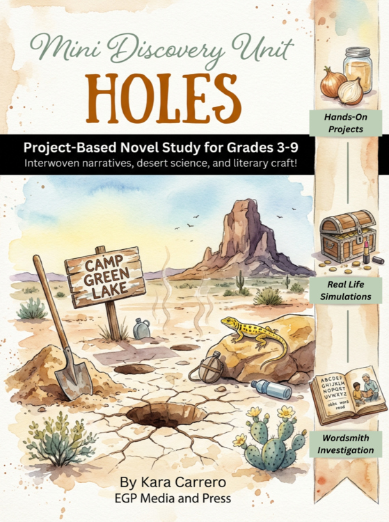 Holes Project-Based Novel Study - Differentiated Mini Unit - Grades 3-9+