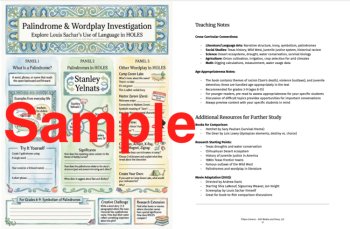 Holes Project-Based Novel Study - Differentiated Mini Unit - Grades 3-9+, image 3