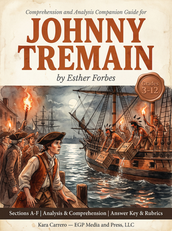 Johnny Tremain Differentiated Comprehension & Analysis w/ Answers Grades 3-12