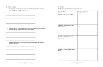 Johnny Tremain Differentiated Comprehension & Analysis w/ Answers Grades 3-12, image 4