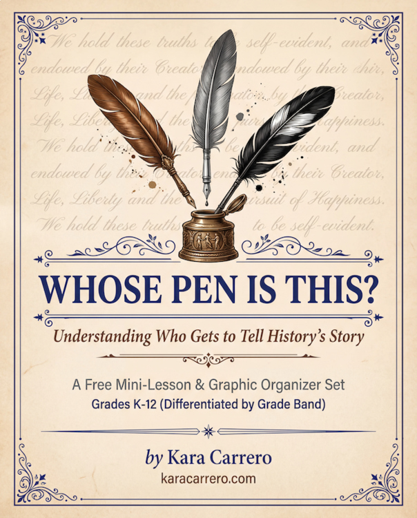 Whose Pen Is This? Free Historical POV Lesson for K-12 with graphic organizers