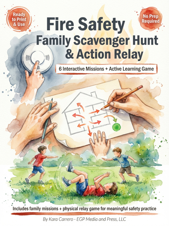 Fire Safety Scavenger Hunt & Relay Game | Family Activities