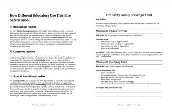 Fire Safety Scavenger Hunt & Relay Game | Family Activities, image 3