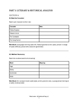 Castle Diary: The Journal of Tobias Burgess  Comprehension + Analysis Guide, image 4