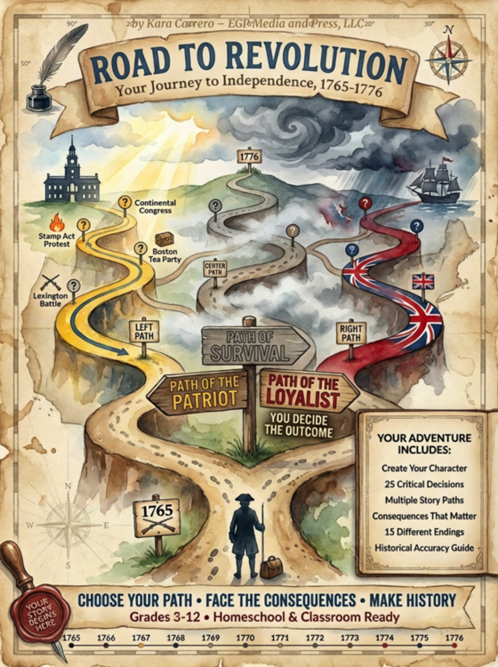 Road to Revolution:  "Pick your own path" Game Journey to Independence 1765–1776