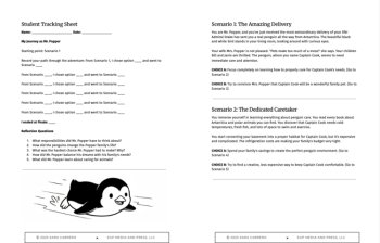 Mr. Popper's Penguins Pick Your Own Path Game to explore Novel Themes!, image 2