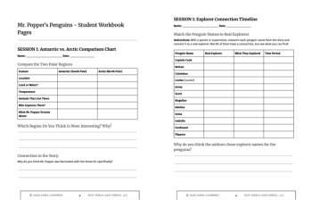 Mr. Popper's Penguins K-5 Novel Study - Complete Project Based Literature Unit, image 4