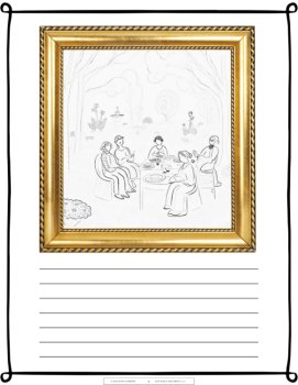 Fauvism Art Copy work and coloring page pack for grades K-12, image 4
