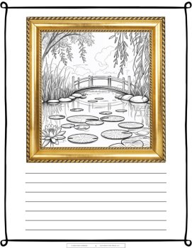 Impressionist Art History Copy Work: 5 Daily Sentences & Art for Kids, image 2