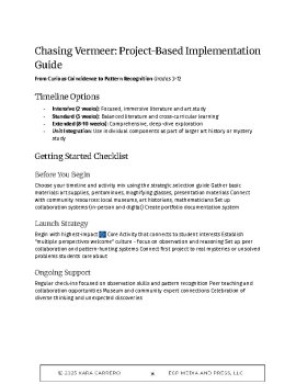 Chasing Vermeer Novel Study Project-Based Learning UNIT: Grades 3-12, image 4