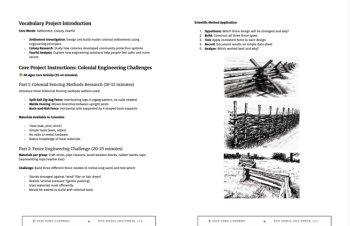 Colonial America Literature & History Bundle: Project-Based learning grades 3-12, image 4