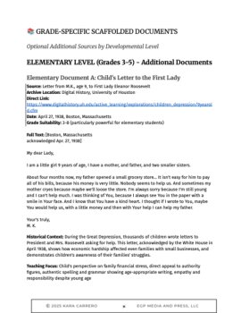 Great Depression Primary Sources: Age-Adapted Teaching Pack Grades 3-12, image 3