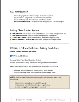 The Witch of Blackbird Pond Novel Study: 76 Pages w/ Cross-Curricular Activities, image 2