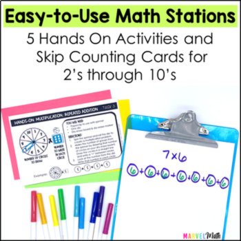 Hands On Multiplication Activities  Arrays, Equal Groups, Jumps on a Number Line, image 2
