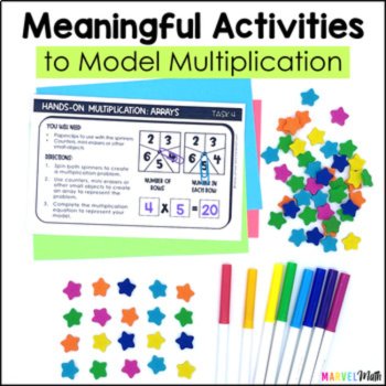 Hands On Multiplication Activities  Arrays, Equal Groups, Jumps on a Number Line, image 3