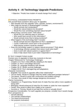 The Wild Robot: Middle School Enrichment Novel Study Set, image 3