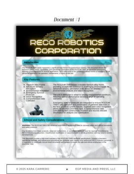 Classified Evidence: The Wild Robot Immersive Primary Source Adventure Unit, image 2
