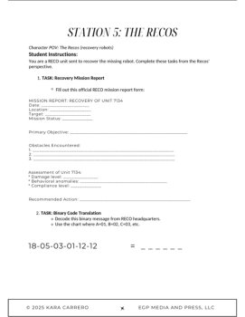 The Wild Robot Paper Escape Room – POV analysis for ages 10-15, image 4