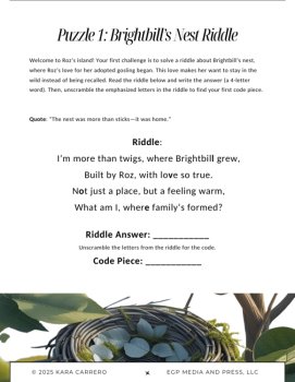 The Wild Robot Paper Escape Room – An Analytical Adventure Ages 5-10, image 3
