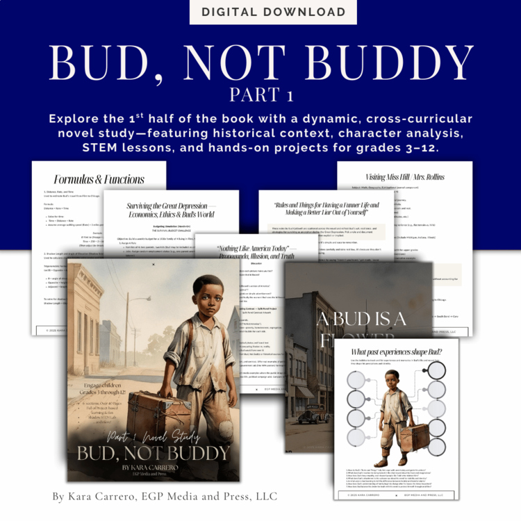 Bud, Not Buddy Novel Study: Cross-Curricular Journey of Identity + Resilience