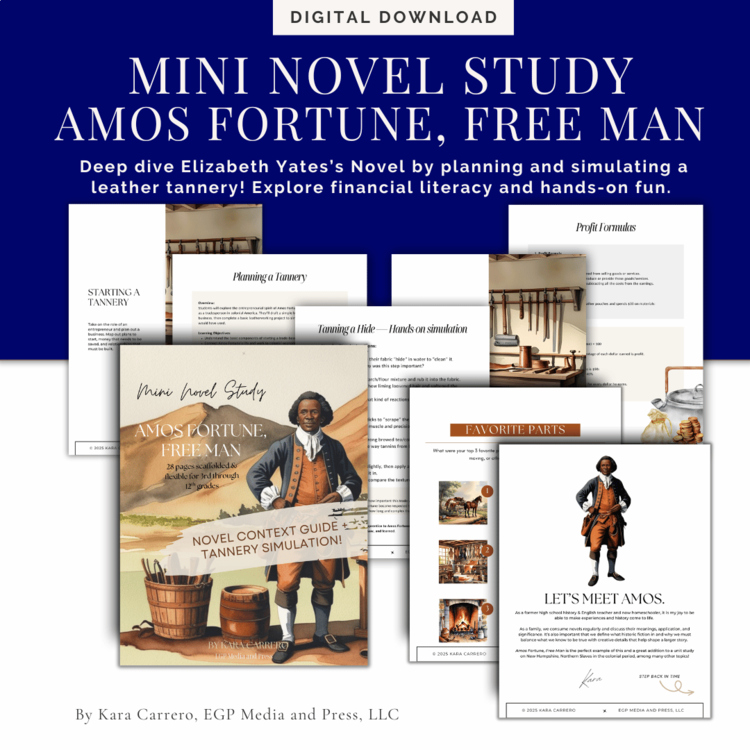 Freedom & Finances: A Mini Unit on Amos Fortune, Free Man — Tannery Simulation