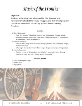 Riding Freedom Novel Study – A Cross-Curricular Journey, image 3