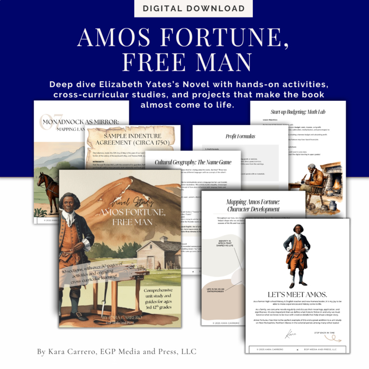 Amos Fortune Free Man — Comprehensive Novel Study & Activity Guide