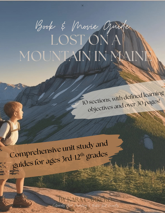 Lost on a Mountain in Maine Book and Movie Guide — Cross-curricular Novel Study